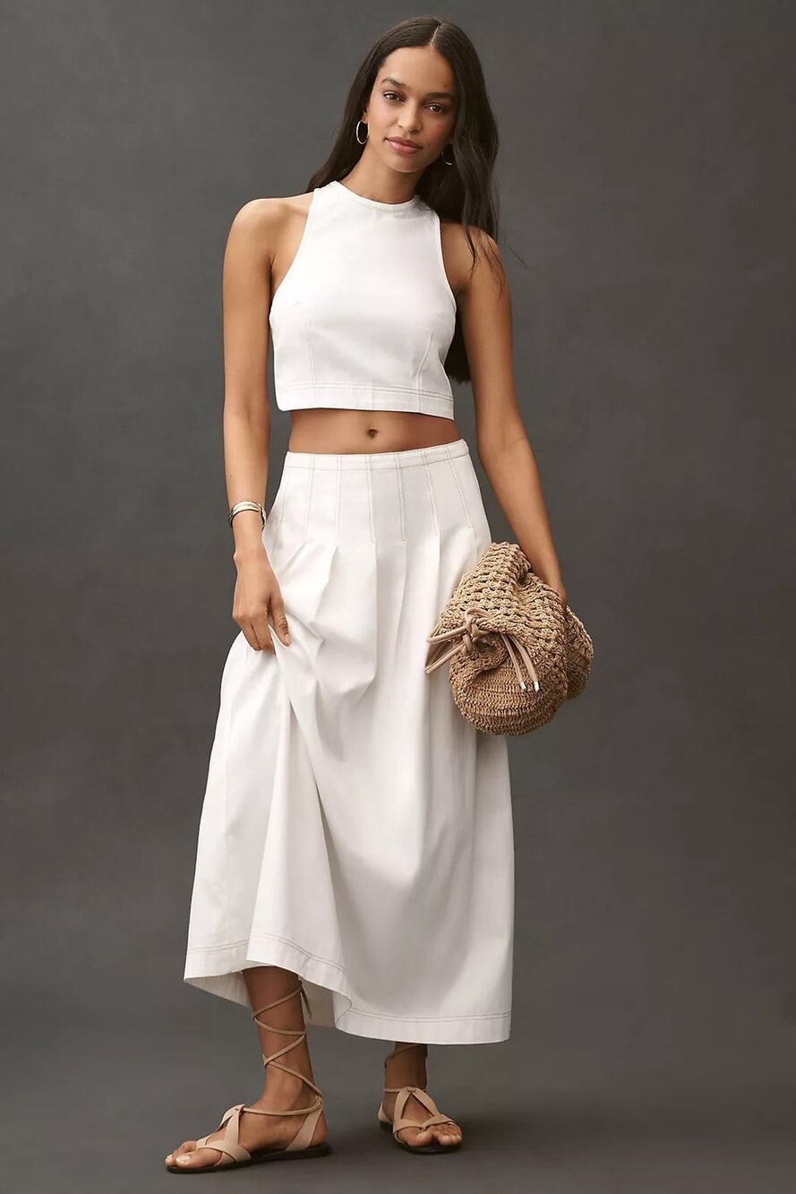Anthropologie Paneled Waist Maxi Skirt - US 6/UK 10